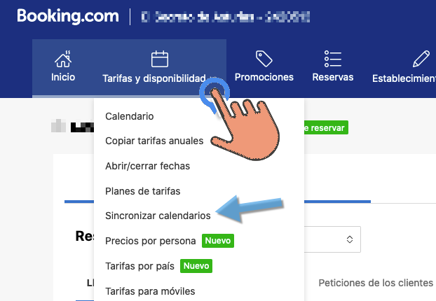 Aloja360 Ical ayuda Booking desplegable sincro