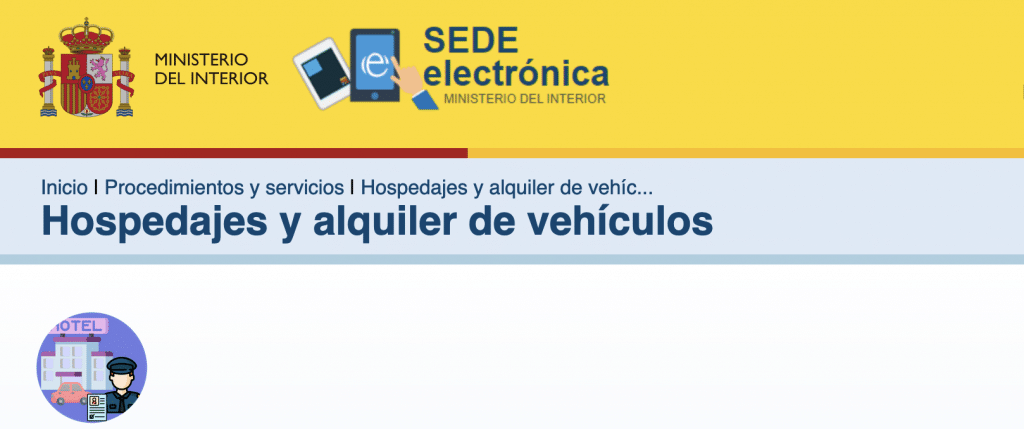 Alta en el registro de Viajeros de un Alojamiento.