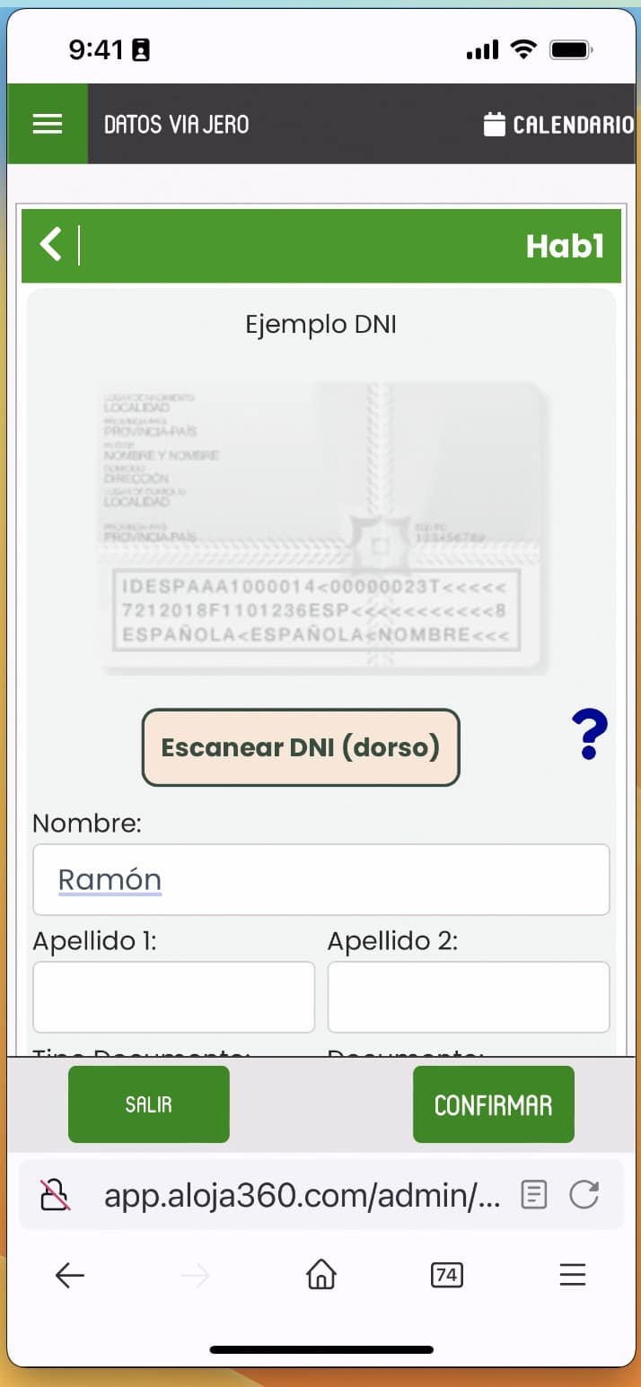 Escanear Documento de Identidad